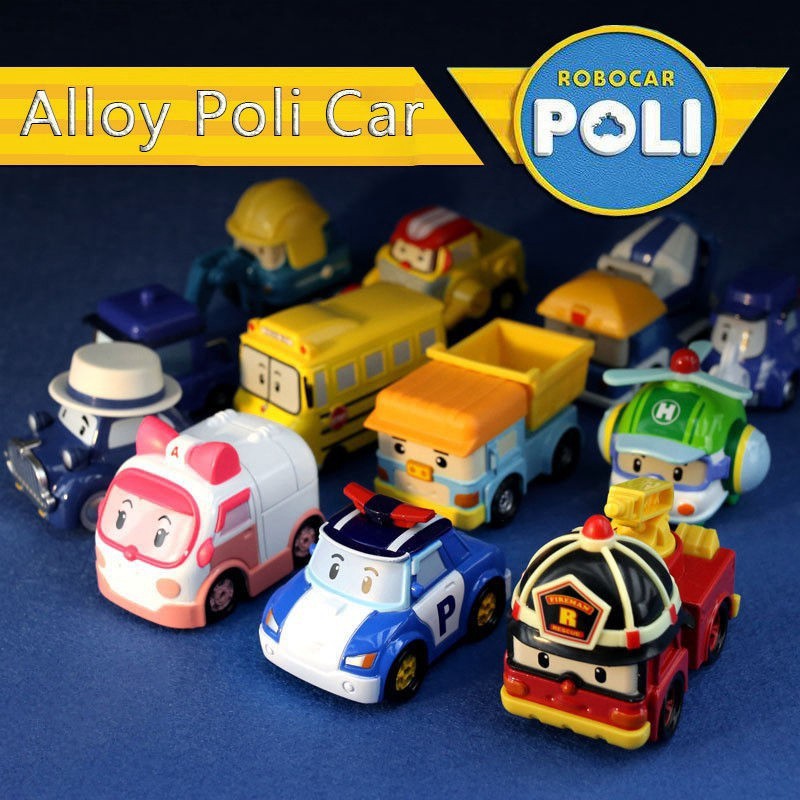 [ SIÊU RẺ ] 8IN1_BỘ 8 XE TRỚN ROBOCAR POLI VÀ NHỮNG NGƯỜI BẠN ( hàng loại 1 )