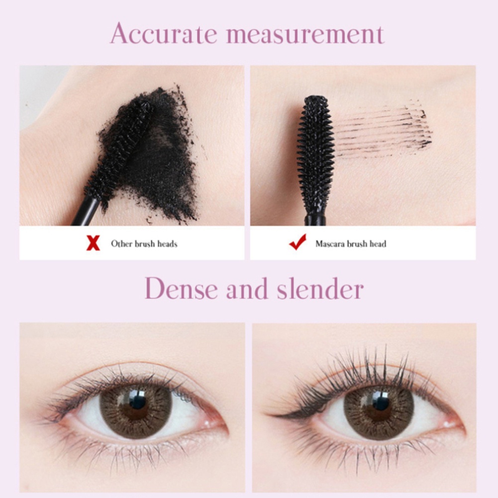 Mascara màu đen chống thấm nước và mồ hôi lâu trôi dễ lên màu
 | BigBuy360 - bigbuy360.vn