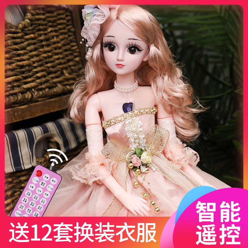 60cm Búp bê Barbie công chúa lớn ngoại cỡ Bộ đồ biết nói chơi cô gái bán buôn net nổi tiếng