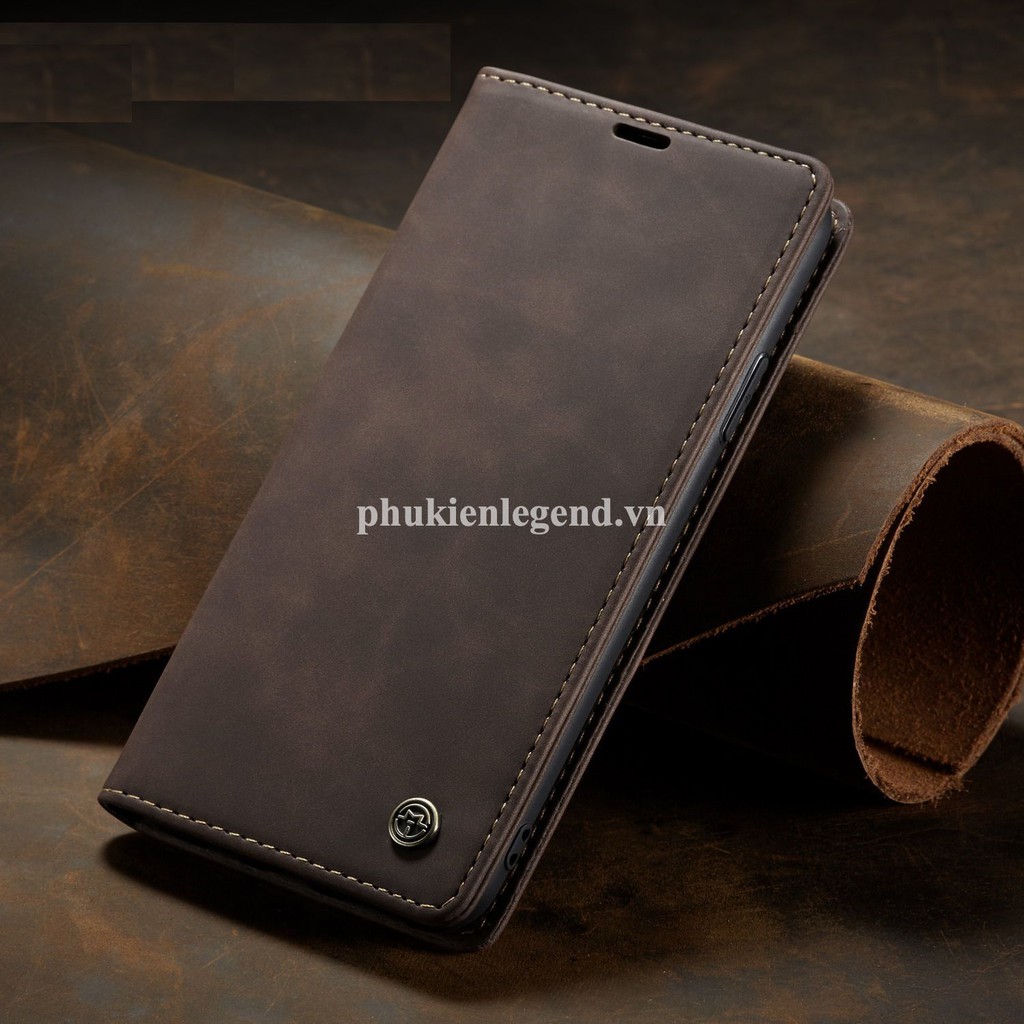 Bao da bò thật dạng ví chính hãng Caseme dành cho iPhone 12 Pro Max