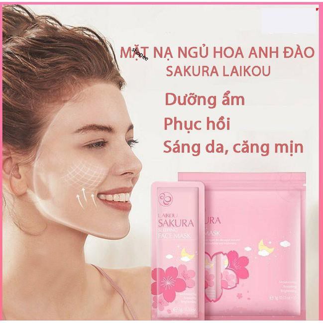 [GÓI MINI] MẶT NẠ NGỦ TRÀ XANH MATCHA, HOA ANH ĐÀO SAKURA - LAIKOU