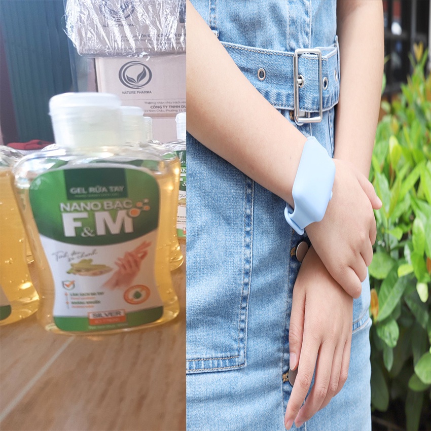 Combo 1 nước rửa tay khô 90ml gồm 1 vòng tay nước rửa tay khô + 1 vòng tay đựng gel rửa tay - AZEVA | BigBuy360 - bigbuy360.vn