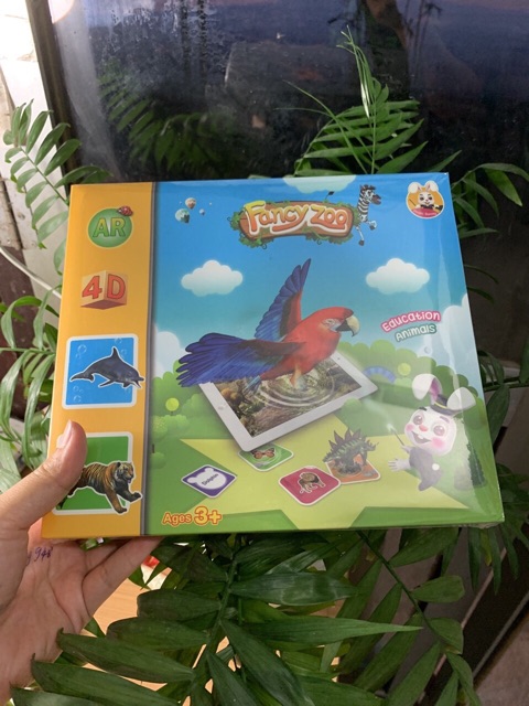 Bộ thẻ hình ảnh animal 4D hình con vật - Neobear Pocket Zoo – Thẻ 4D vườn thú ảo
