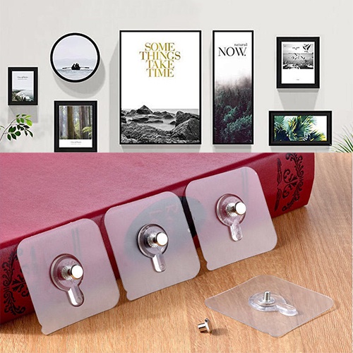 FEELING  Bộ Tổ Chức Móc Treo Tường,Khung ảnh không đục lỗ Tự dính Móc Treo Tường Giá đỡ Trục Vít Giá đỡ, Móc Treo ảnh