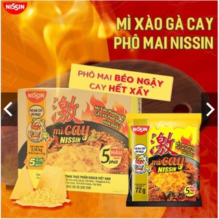 Mì CAY PHÔ MAI NISSIN Thùng 30 Gói