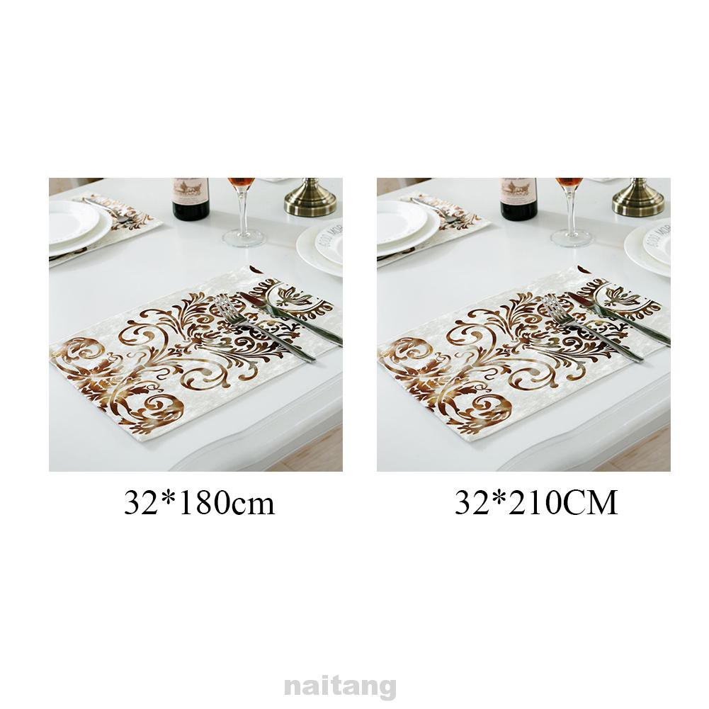 Classic European Style Modern Luxury Hot Stamping Table Runner