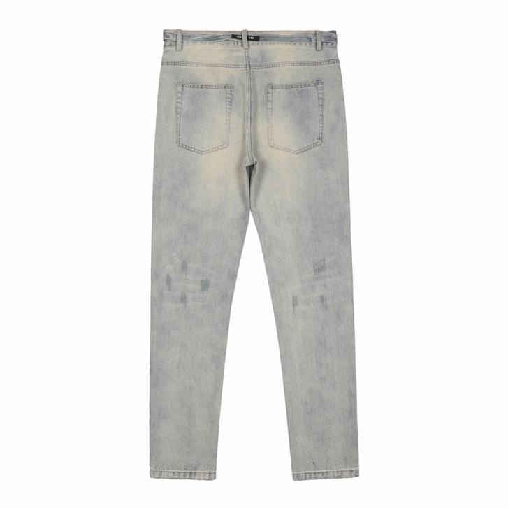 Quần jeans Fear Of God belted indigo denim jeans