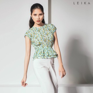 Áo sơ mi cánh dơi dập ly LEIKA