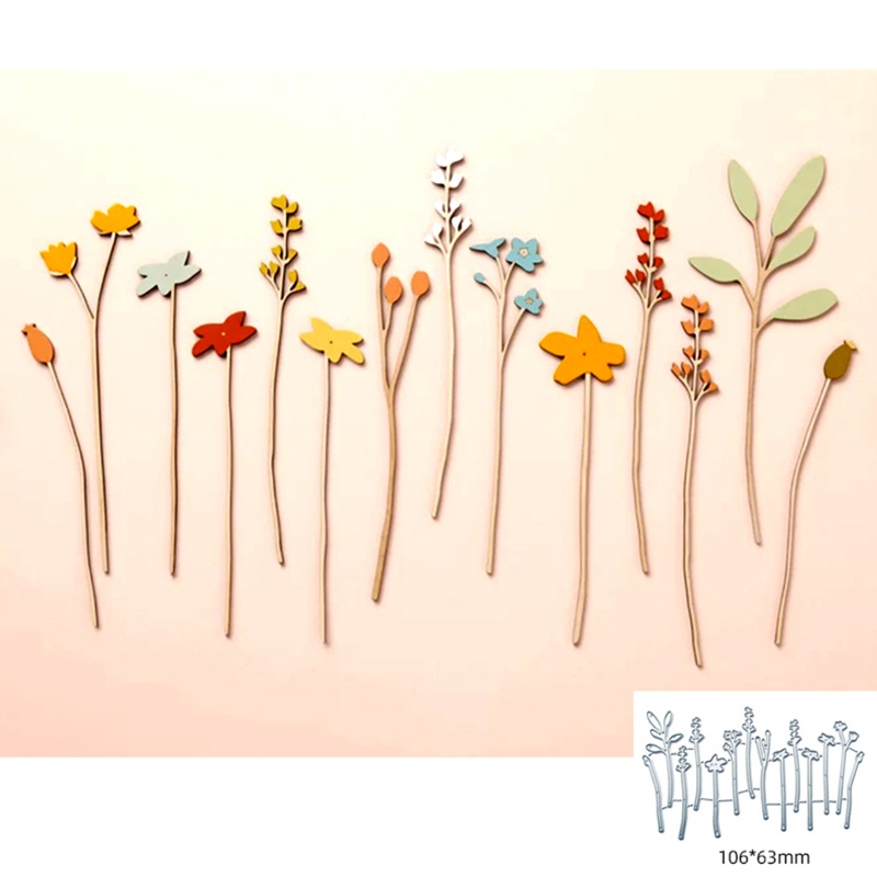 Khuôn Cắt Giấy Kim Loại Hình Hàng Rào Hoa Xinh Xắn