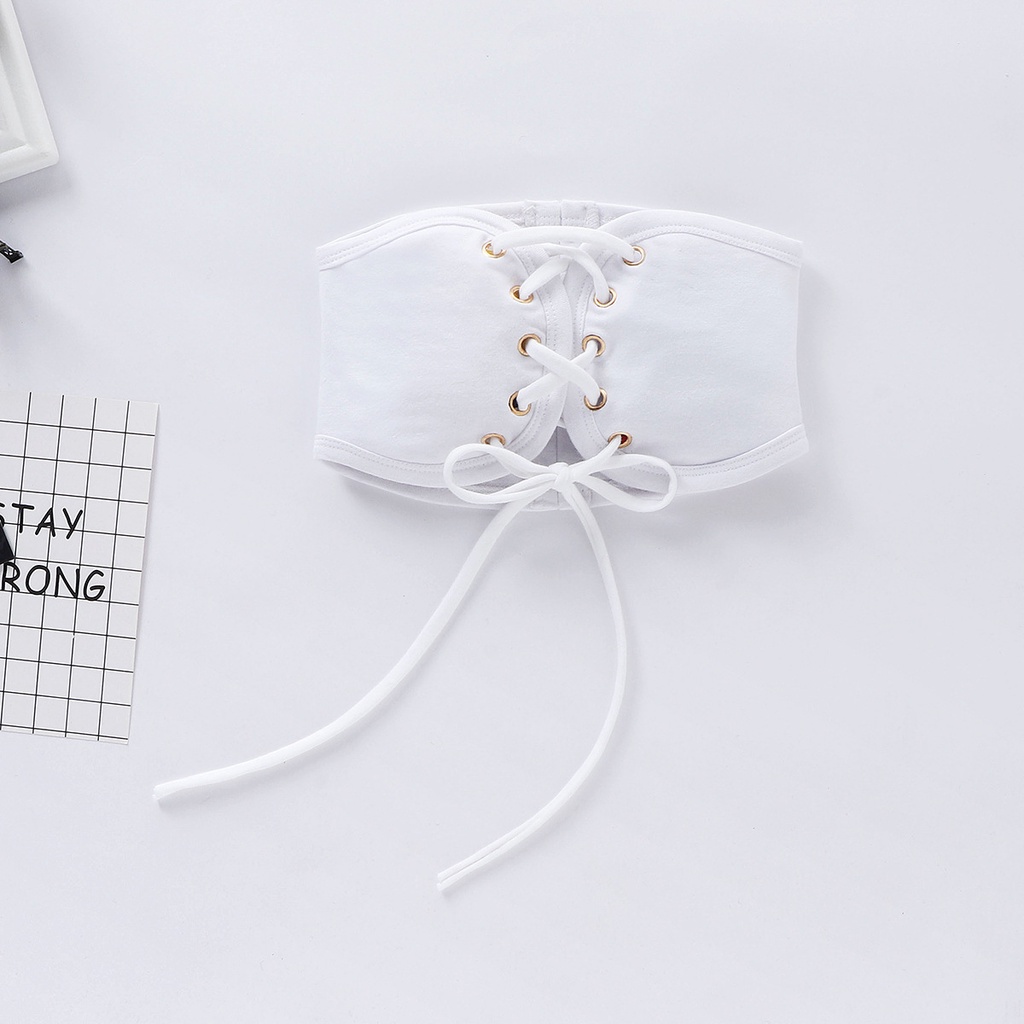 Set đồ 2 món gồm đầm tay ngắn thời trang + băng quấn eo màu trơn dành cho bé gái 1-6 tuổi