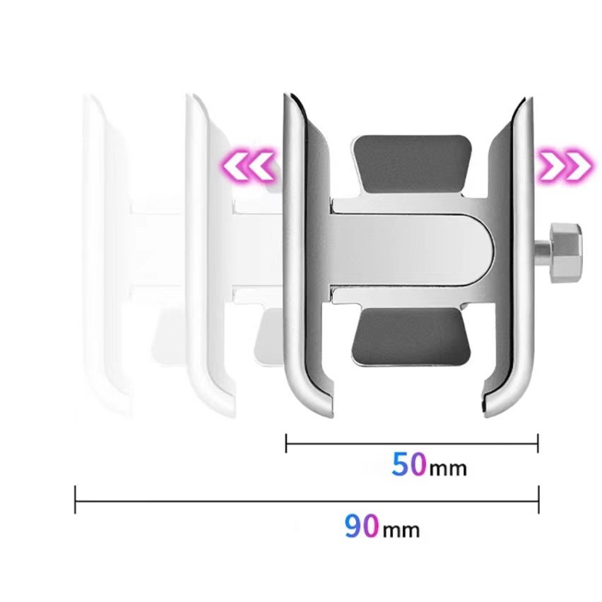 Giá đỡ điện thoại bằng hợp kim nhôm cho xe máy YAMAHA NVX 155