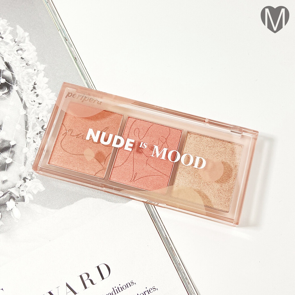 Phấn Má Hồng 3 Ô Peripera All Take Mood Cheek Palette