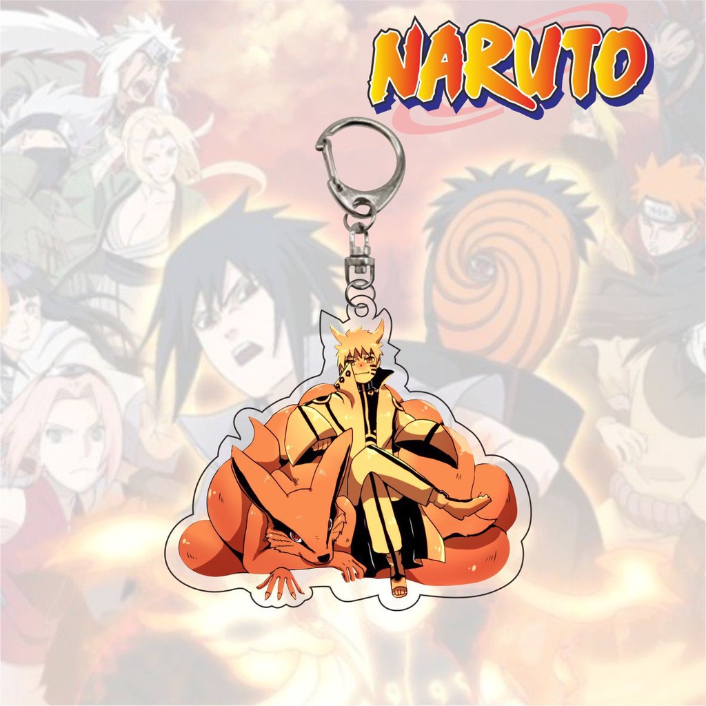 Móc Chìa Khóa Hình Nhân Vật Anime Naruto Bằng Nhựa Acrylic Đáng Yêu