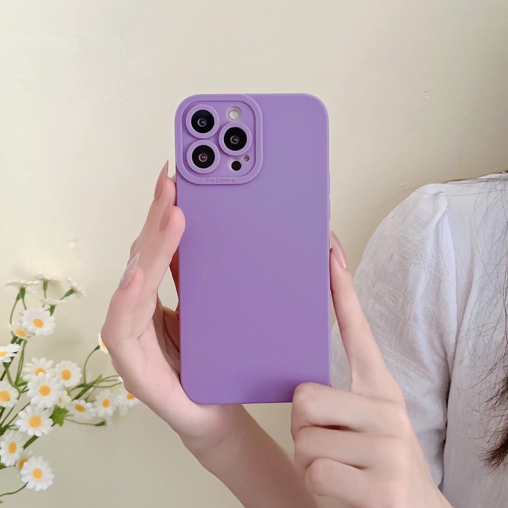 Ốp Điện Thoại Silicon Hình Vuông Chống Sốc Cho iPhone 11 Pro Max XS Max XR