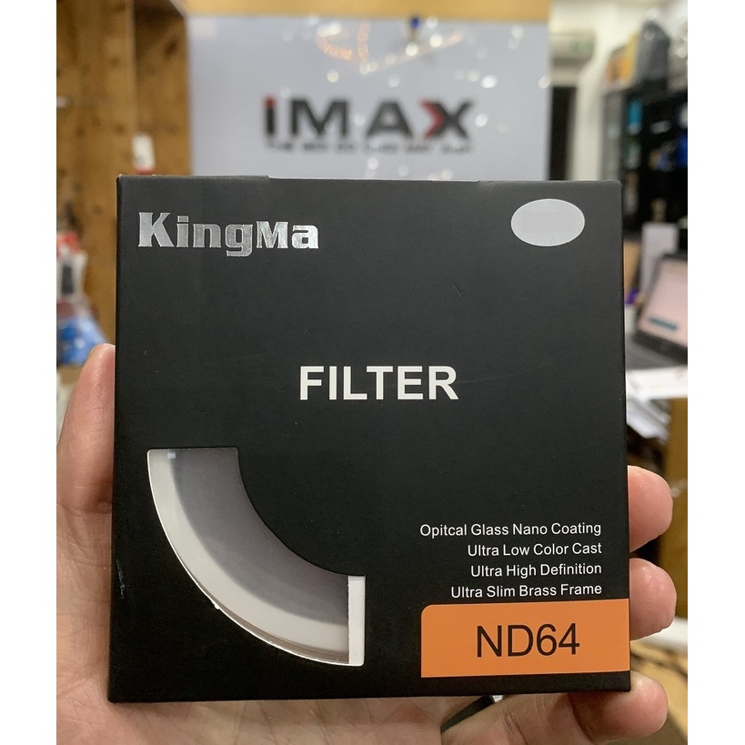 Kính lọc Kingma Pro MC ND64 52mm,55mm,58mm, 67mm, 72mm, 77mm, 82mm (giảm 6 Stop)