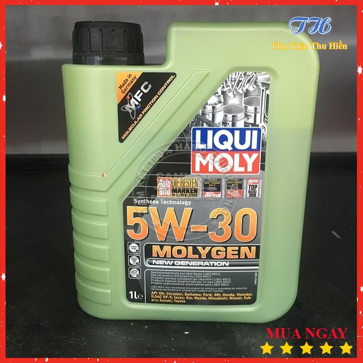 Nhớt Máy Liqui Moly 5W30 Molygen 1L - Nhớt Đức Cho Xe Tay Ga Công Thức Đặc Biệt