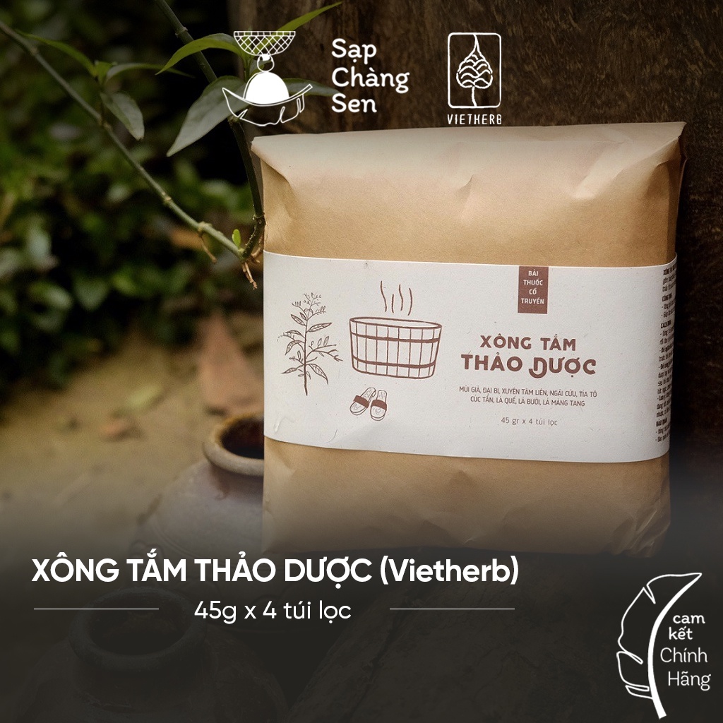 Xông tắm thảo dược (Vietherb) - 45g x 4 túi lọc