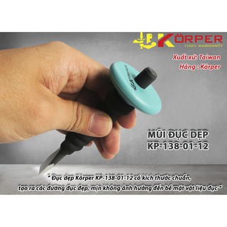 Mũi đục dẹp Korper KP-138-01-12