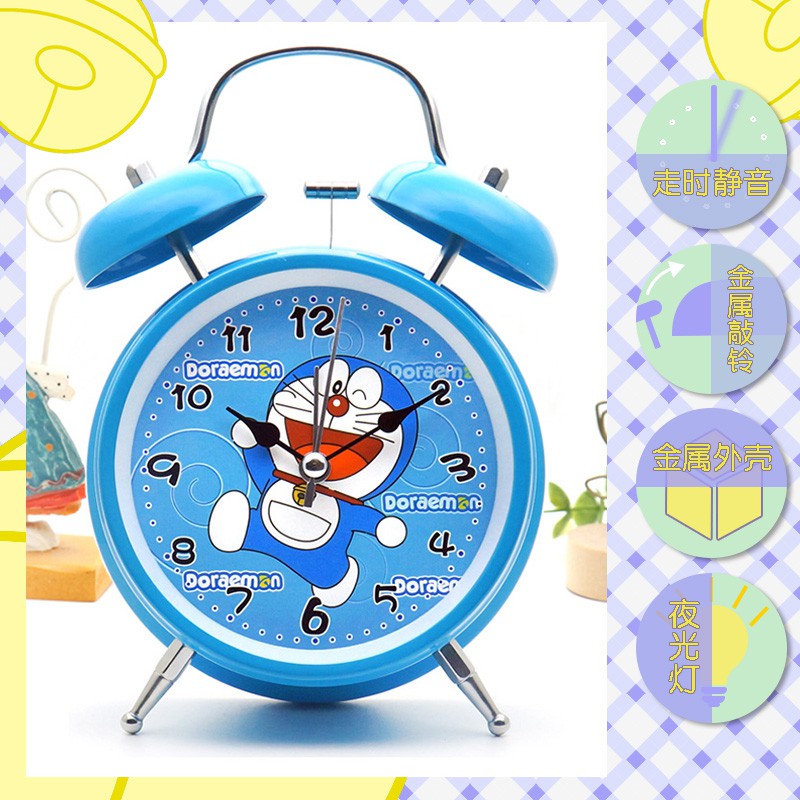 Doraemon Đồng Hồ Báo Thức Để Bàn Hình Doremon Đáng Yêu Cho Bé Trai