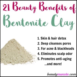 Bột đất sét xám bentonie clay da dầu mụn