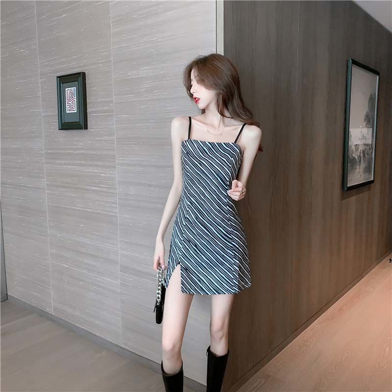 Đầm Hai Dây In Họa Tiết Ngựa Vằn Xinh Xắn Cho Nữ 2021 | BigBuy360 - bigbuy360.vn