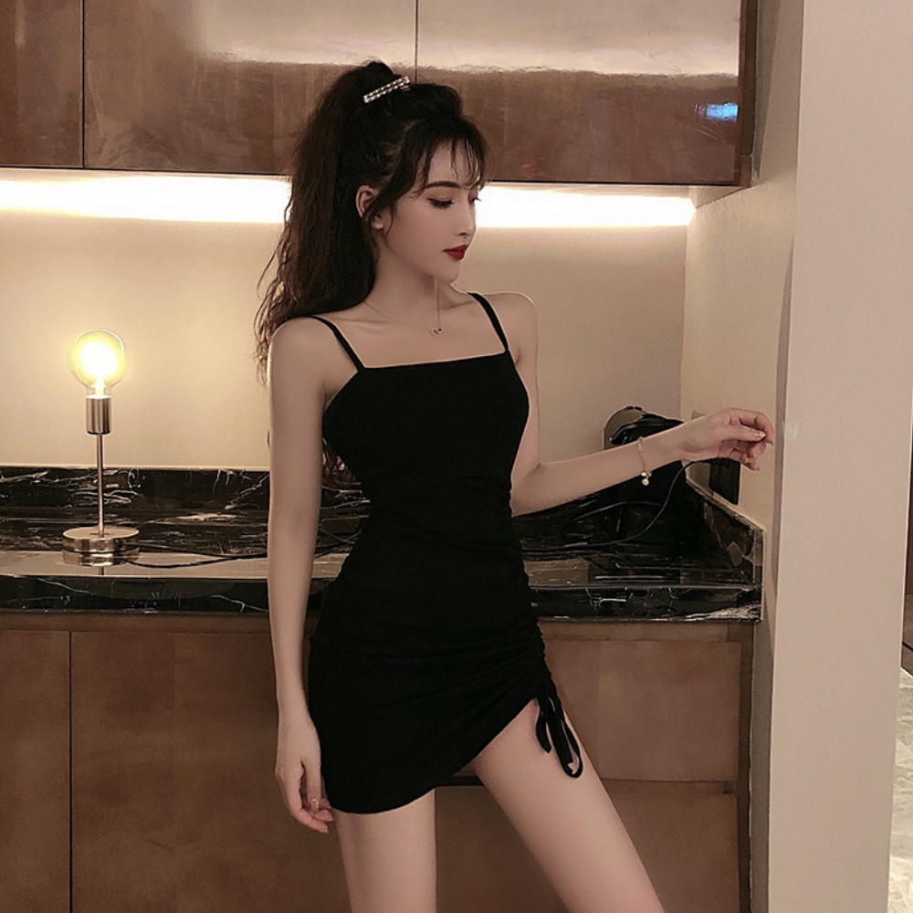 Váy nữ hai dây rút eo , đầm nữ ôm body  phong cách thiết kế hiện đại cho nữ ATILA SHOP | BigBuy360 - bigbuy360.vn