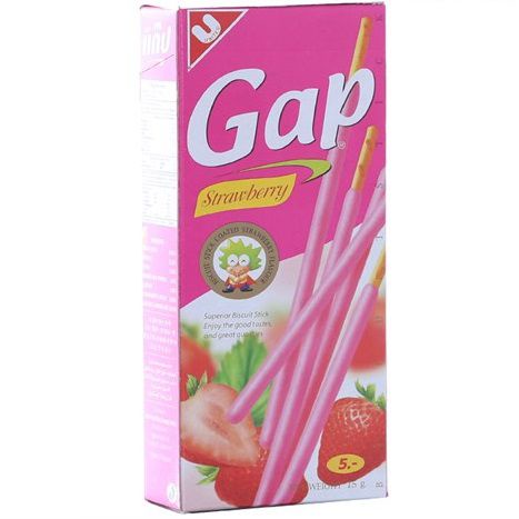 Bánh Que Gap Phủ Kem Dâu Biscuit Stick Coated Strawberry Flavor (Hộp 15g) | WebRaoVat - webraovat.net.vn