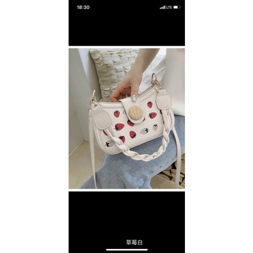 Túi đeo chéo- kẹp nách hoạt tiết dễ thương kiểu dáng hàn quốc full 4 màu hot trend( ảnh thật cuối)