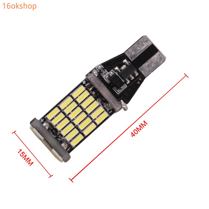 Bóng đèn LED lùi xe siêu sáng T15 W16W 921 45 SMD 4014