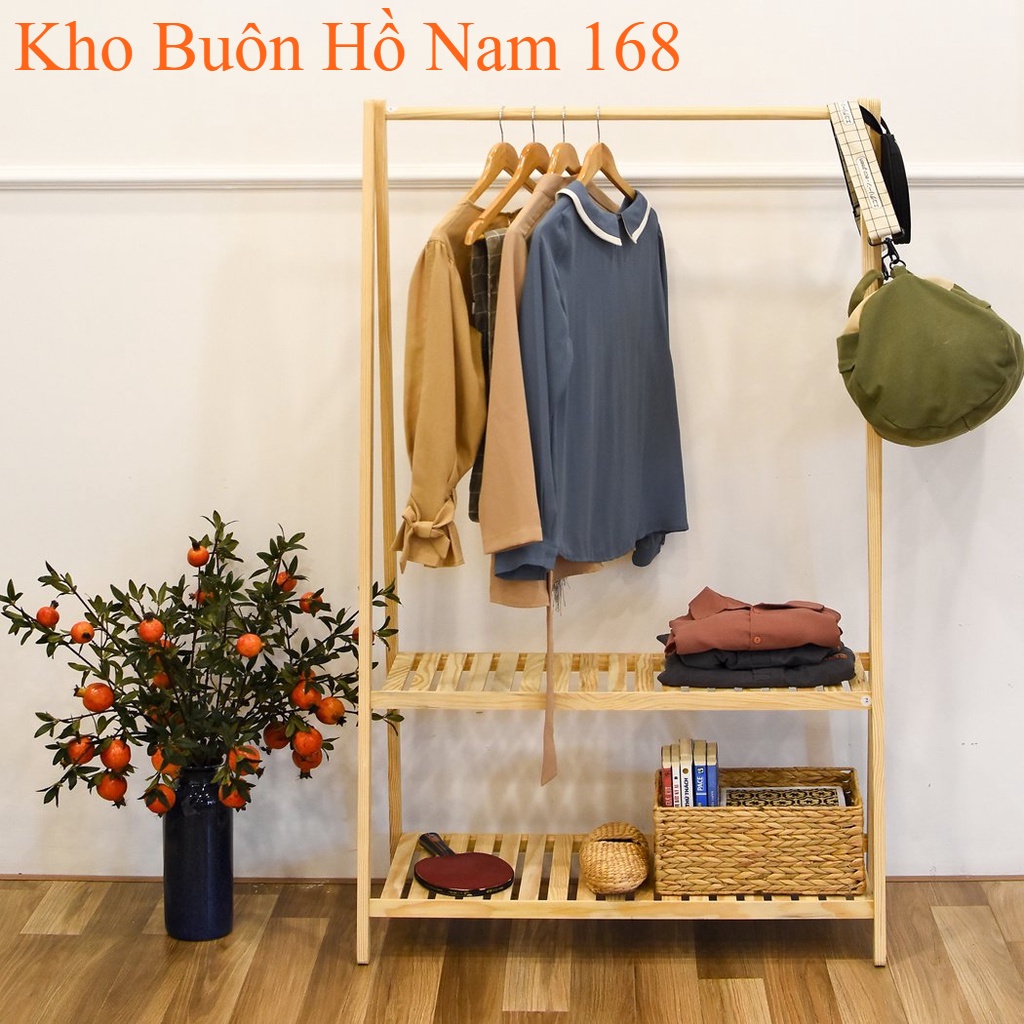 Kệ Treo Quần Áo Chữ A 2 Tầng Gỗ MDF Cao Cấp, Tối Giản, Lắp Ráp Dễ Dàng - Đồ Dùng Phòng Ngủ - KHO BUÔN HỒ NAM 168