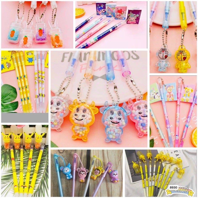 HỘP 12 BÚT NƯỚC ĐẦU THÚ MÀU TÍM VIẾT XÓA ĐƯỢC NHIỀU HÌNH DỄ THƯƠNG