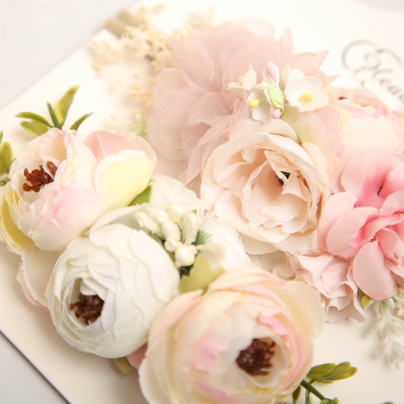 Bộ 2 Băng Đô Đội Đầu Bằng Nylon Co Giãn Gắn Hoa Giả Cho Bé Gái