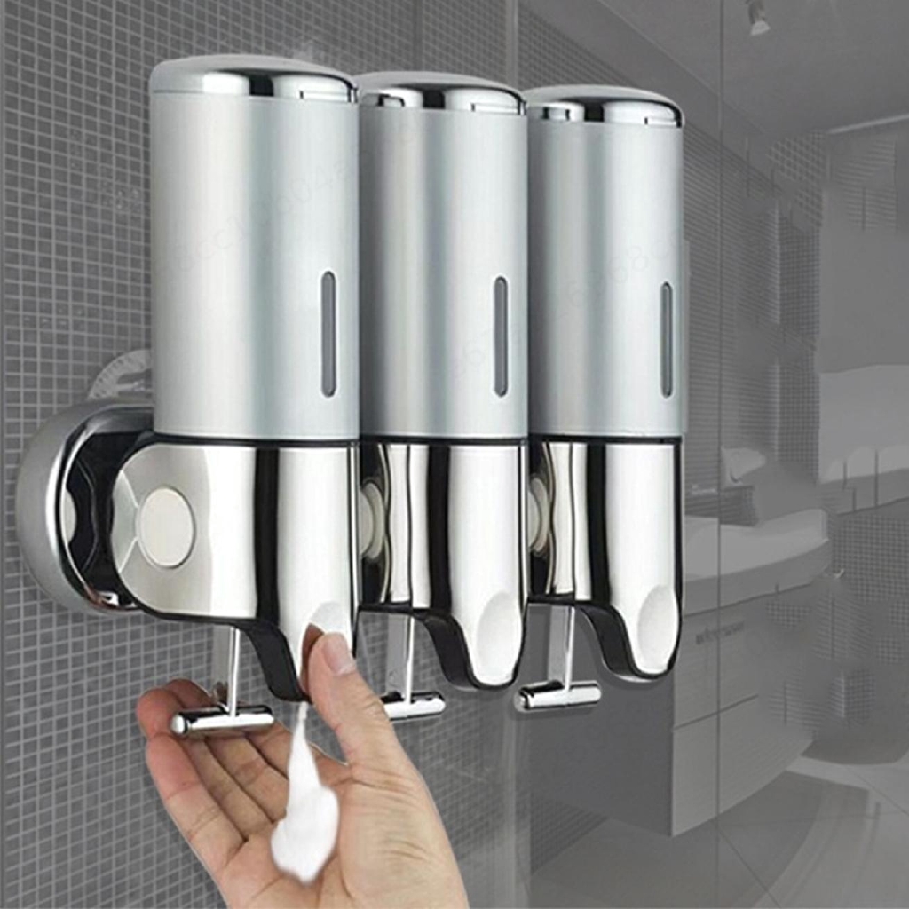 Bộ 1 / 2 / 3 Lọ Đựng Sữa Tắm Gắn Tường 500-1500ml