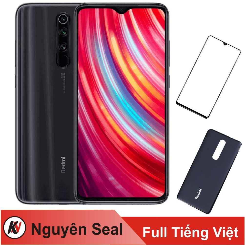 Điện Thoại Xiaomi Redmi Note 8 Pro 128GB Ram 6GB + Cường lực + Ốp lưng - Hàng Nhập Khẩu