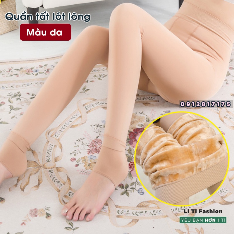Quần Tất Lót Lông CHỊU NHIỆT , Chống Nắng, ủ Trắng Da freesize co dãn tốt ôm body