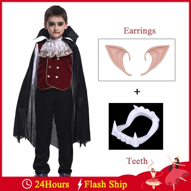 Trang PhụC Halloween Dracula Gothic Ma Cà RồNg Cho Bé Trai