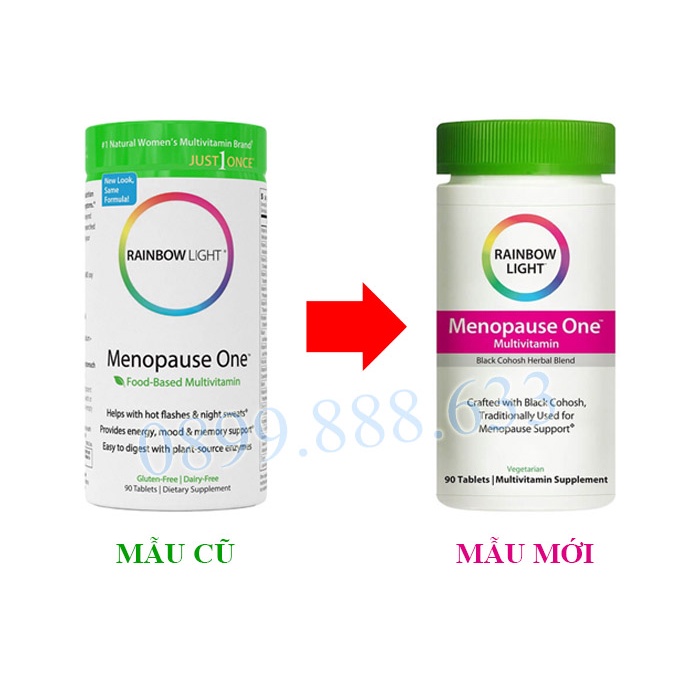 [CHÍNH HÃNG] MENOPAUSE ONE 90v - Sản phẩm bố sung nội tiết tố nữ cao cấp [MỸ]