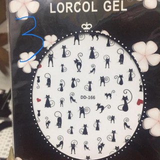 Sticker Dán Móng Hình Mèo, Trăng Sao, Vân Đá, .....