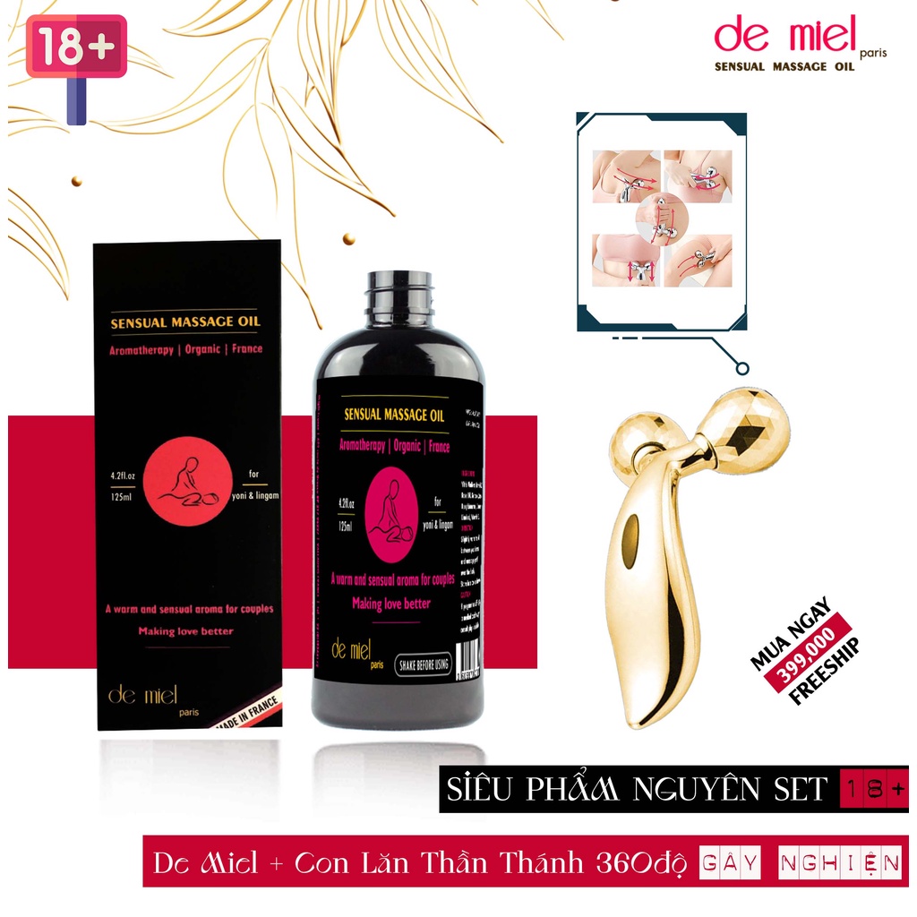 Combo Cực Phẩm 18 + De Miel Dành Cho Người Lớn x2 Cảm Giác