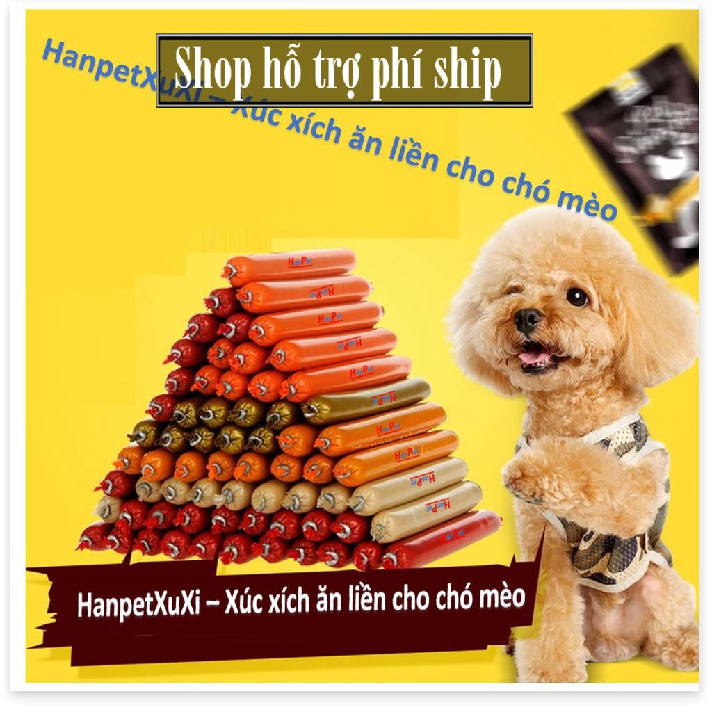 HA HP - HanpetXuxi- Xúc xích chó mèo có thể ăn liền đồ ăn vặt chó mỗi cây 15gr thức ăn cho chó kiểu bánh thưởng