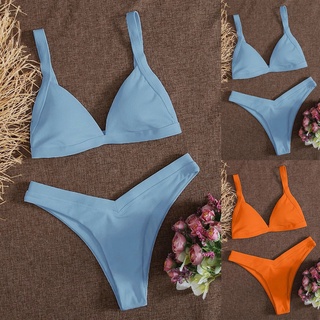 Bộ Bikini Hai Mảnh In Hình Đại Dương Cho Nữ # 88t.vn