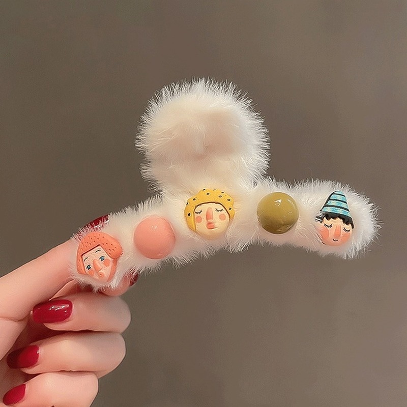 Kẹp tóc hình gấu hoạt hình dễ thương cho nữ