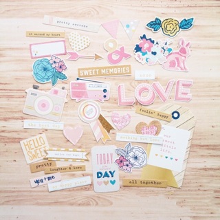 Sticker dày dán nổi trang trí Scrapbook