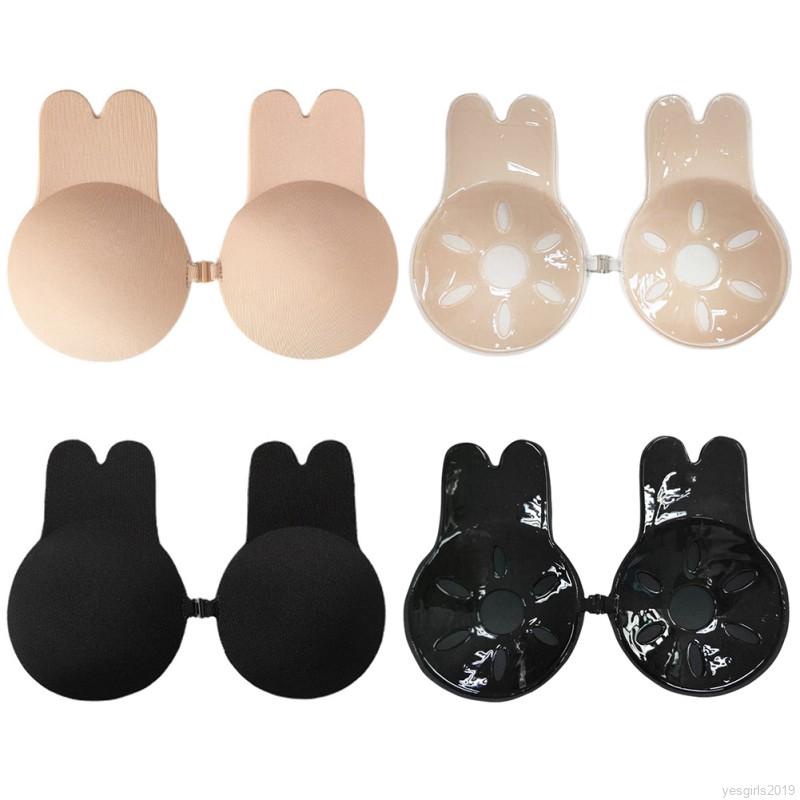 Miếng Dán Ngực Hình Tai Thỏ Dễ Thương Tự Dính Chống Bong Tróc Thoáng Khí Cho Nữ