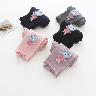 Quần thun legging gấu cho bé gái
