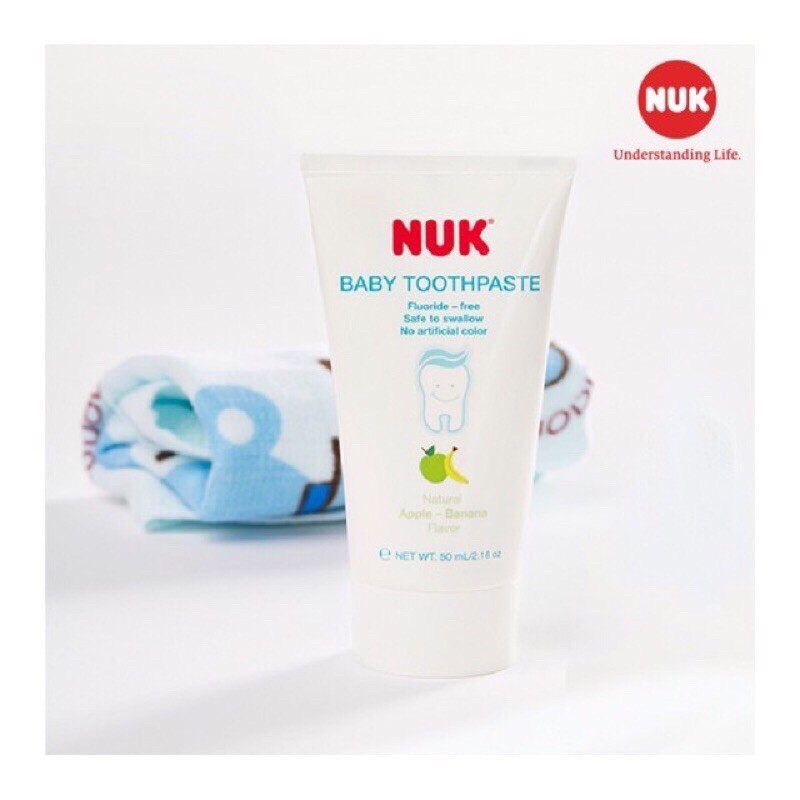 Kem đánh răng trẻ em NUK không FLouride 3-36M (50g)