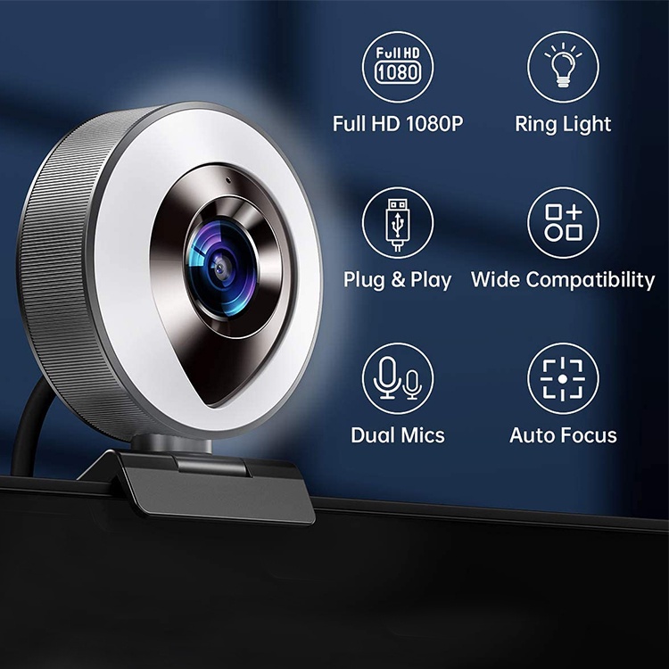 WebCam  có Mic,tích hợp đèn trợ sáng độ phân giải 1080P 2K | WebRaoVat - webraovat.net.vn