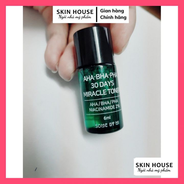 Nước hoa hồng giảm mụn Some By Mi AHA BHA PHA 30 Days Miracle Mini 6ml | BigBuy360 - bigbuy360.vn