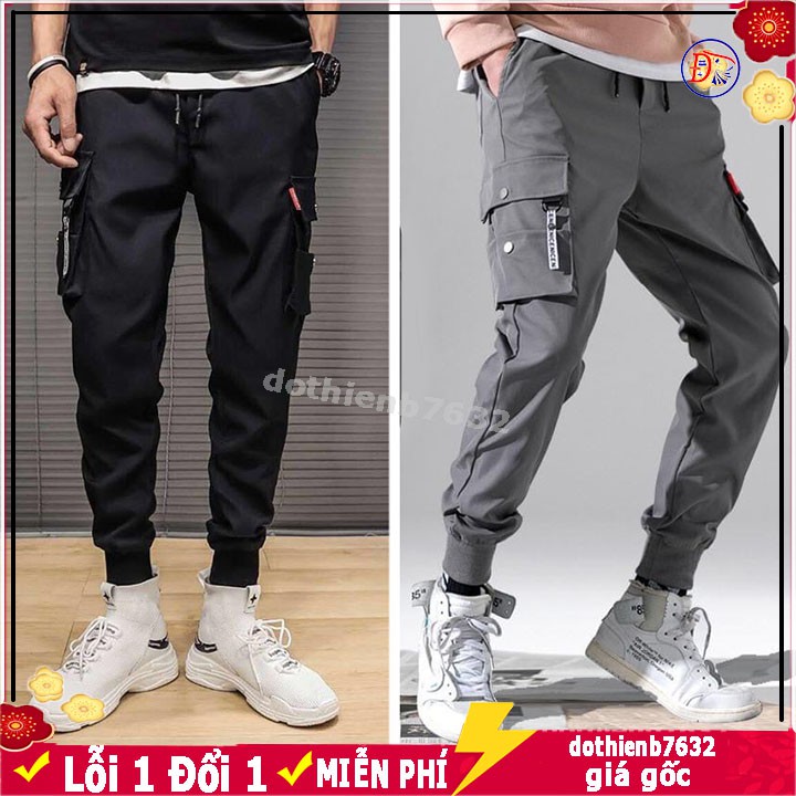 Quần jogger nam 💥 CÓ ẢNH THẬT 💥 Quan thể thao  mã TT85 chất vải kaki túi hộp mềm mại kiểu bó ống Hàn Quốc đẹp ống dài