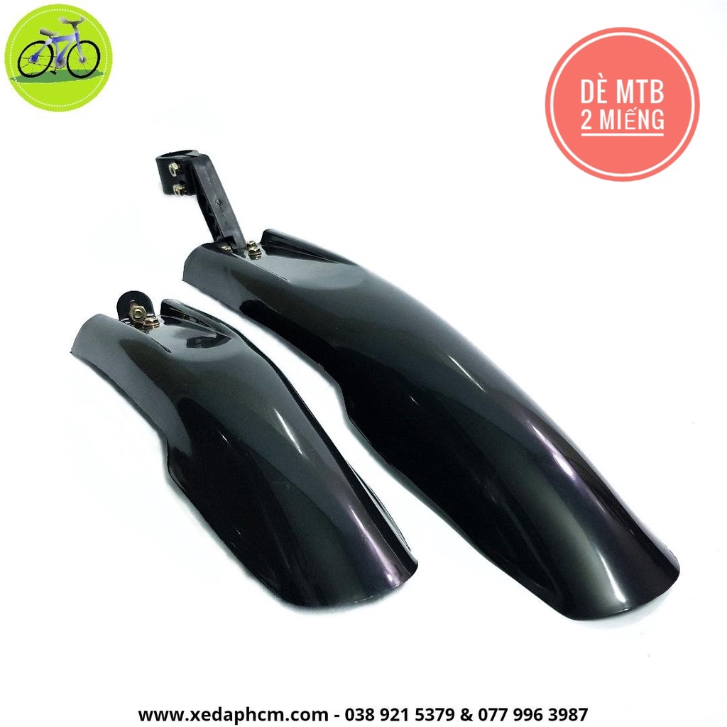 Dè chắn bùn xe đạp thể thao - Vè chắn bùn xe MTB bánh 24,26 inch địa hình 2, 3 miếng